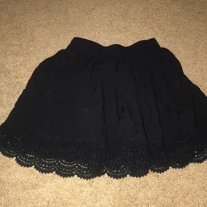 Black skater skirt